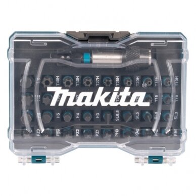 33 dalių sukimo antgalių rinkinys MAKITA Impact Black 1