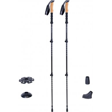 3-Piece Carbon Trekking Poles inSPORTline Portello