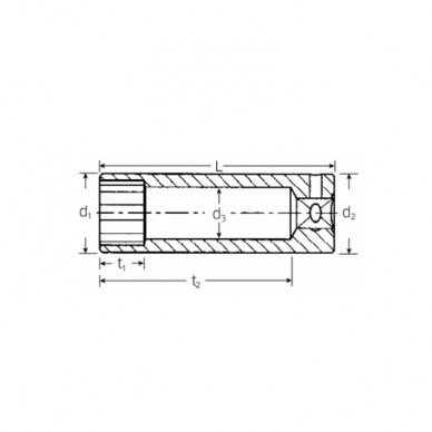 5/16" dvylikakampė galvutė STAHLWILLE Nr.40ADV 1