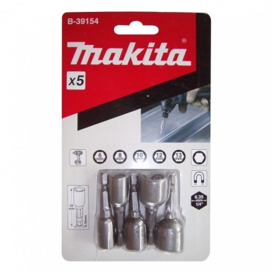 5 dalių magnetinių sukimo galvučių rinkinys MAKITA B-39154