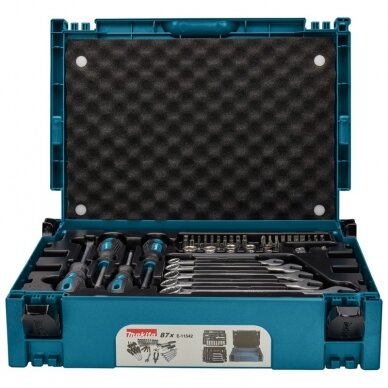 87 dalių rankinių įrankių rinkinys MAKITA  E-11542