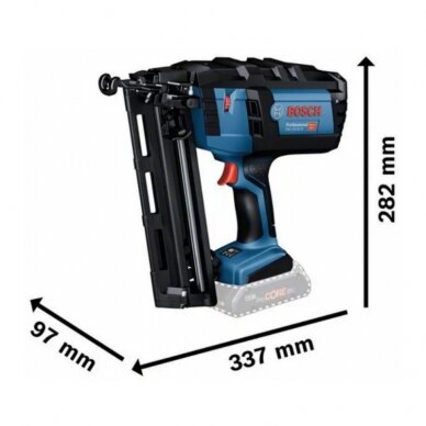 Akumuliatorinė smeigiakalė BOSCH GNH 18V-64 M LB Solo 2