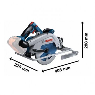 Akumuliatorinis diskinis pjūklas BOSCH GKS 18V-68GC 1