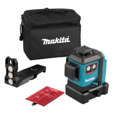 Akumuliatorinis lazerinis nivelyras MAKITA SK700D 360° CXT