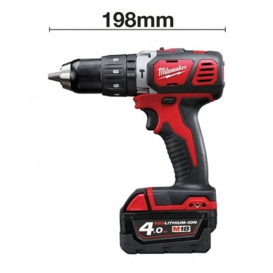 Akumuliatorinis smūginis gręžtuvas MILWAUKEE M18 BPD-403C 1