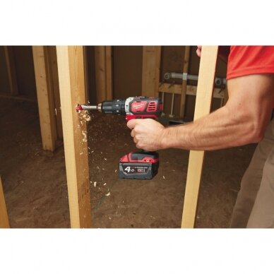 Akumuliatorinis smūginis gręžtuvas MILWAUKEE M18 BPD-403C 7