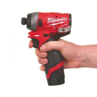 Akumuliatorinis smūginis suktuvas MILWAUKEE M12 FID-0 su priedu 5