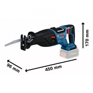 Akumuliatorinis tiesinis pjūklas BOSCH GSA 18V-28 LB Solo 2