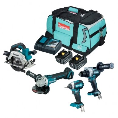 Akumuliatorinių įrankių komplektas MAKITA DLX4156TX