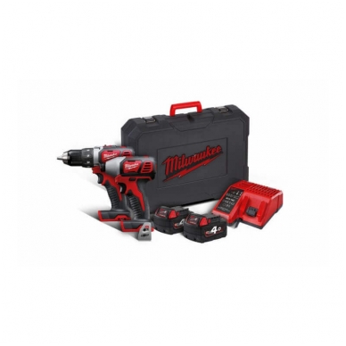 Akumuliatorinių suktukų rinkinys MILWAUKEE M18 BPP2D-402C 1