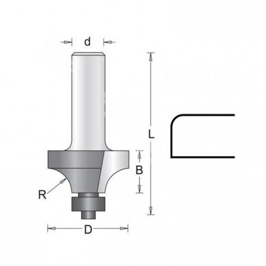 Apvalinimo freza HITACHI S23 1