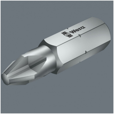 Atsuktuvo antgalis WERA 840/1 Z Hex-Plus BO 1/4" x 25 mm 1