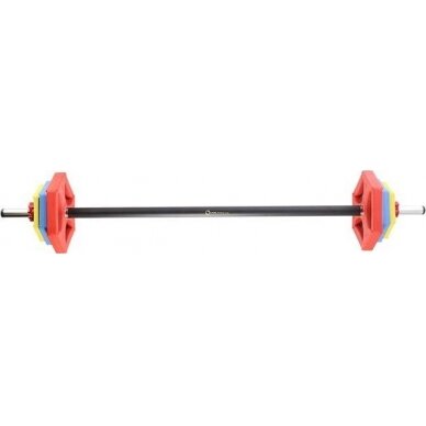 Body Pump grifo ir svorių rinkinys HMS Premium SBP21, 20kg 3