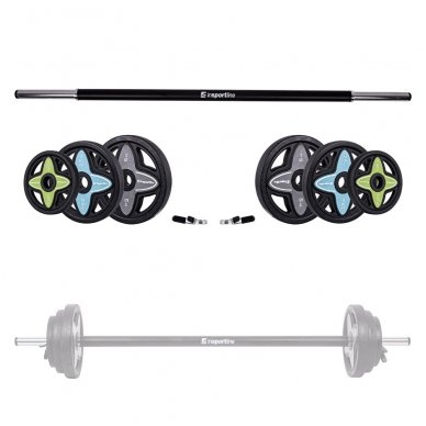 Body Pump grifo ir svorių rinkinys inSPORTline PumpStar 2 – 20kg