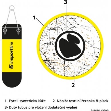 Bokso kriaušė-maišas inSPORTline 120/35 40–80kg 4