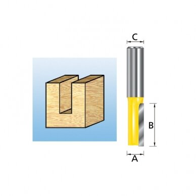 Cilindrinė medžio freza MAKITA S1 D5mm 1