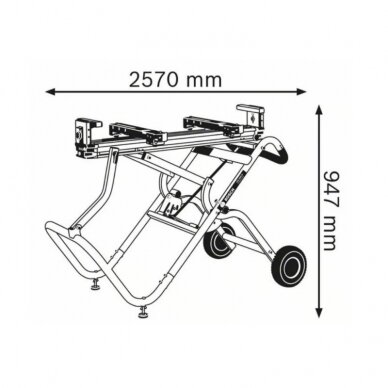 Darbo stalas su ratukais BOSCH GTA 2500W        1