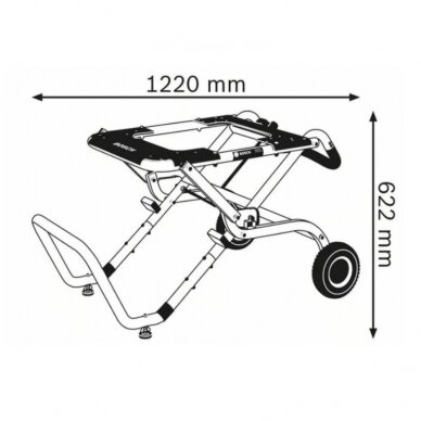 Darbo stalas su ratukais BOSCH GTA 60 W 4