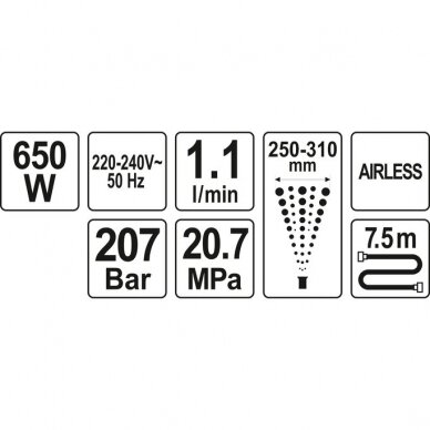 Dažymo agregatas 650W Yato 1