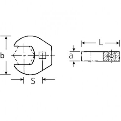 Dinamometrinio rakto antgalis STAHLWILLE 540A HD 11/16" 1