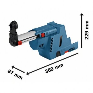 Dulkių nutraukimo sistema perforatoriui BOSCH GDE 18V-16 1