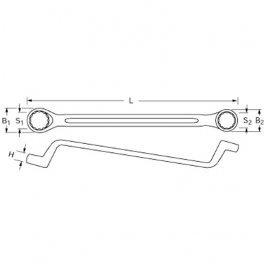 Dvikilpis veržliaraktis PROXXON SlimLine 10*11 1