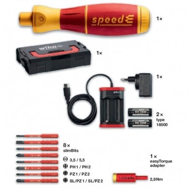 Elektrinis atsuktuvas WIHA speedE (rinkinys su priedais 13 vnt.) 1