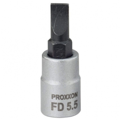 Galvutė su plokščiu antgaliu PROXXON FD 1/4", 5,5 mm