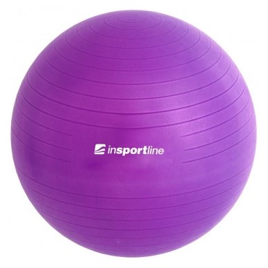 Gimnastikos kamuolys + pompa inSPORTline TOP BALL 45cm (violetinis)