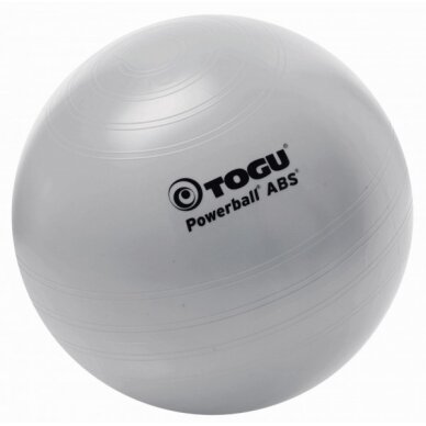 Gimnastikos kamuolys Togu Powerball ABS, Light pilkas - 65 cm