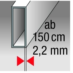 Gulsčiukas BMI Alustar su magnetais (200 cm) 6