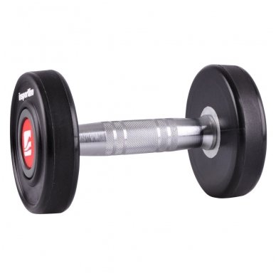 Gumuotas hantelis inSPORTline PRO 12kg 1