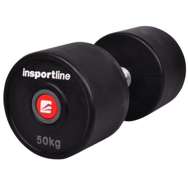 Gumuotas hantelis inSPORTline PRO 50kg 2