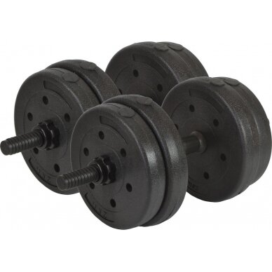 Hantelių rinkinys EB Fit, 20kg (2x10kg) 12