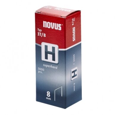 Kabės NOVUS H 37/8, 5000vnt.