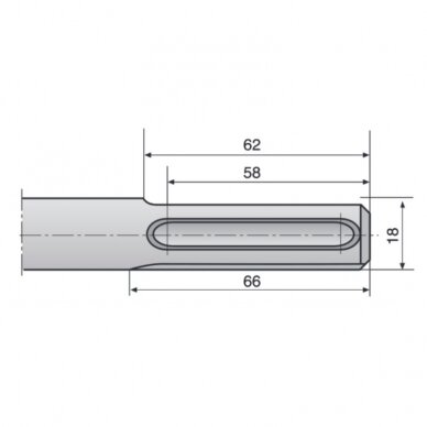 Kaltas įžeminimo strypui HiKOKI SDS-Max 13x260mm 1