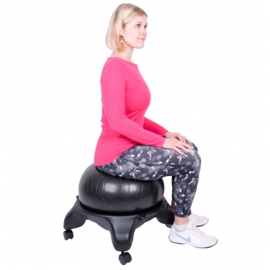 Kėdė su kamuoliu pusiausvyros lavinimui inSPORTline G-Chair Basic