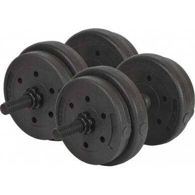 Keičiamo svorio hanteliai EB Fit, 16kg (2x8kg) 12