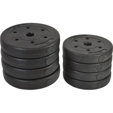 Keičiamo svorio hanteliai EB Fit, 16kg (2x8kg) 5