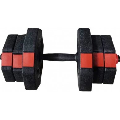 Keičiamo svorio hanteliai EB Fit, 2x10kg 2