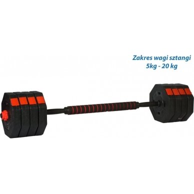 Keičiamo svorio hanteliai EB Fit, 2x15kg 14