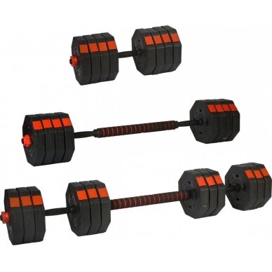 Keičiamo svorio hanteliai EB Fit, 2x15kg 3