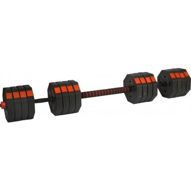 Keičiamo svorio hanteliai EB Fit, 2x20kg 7