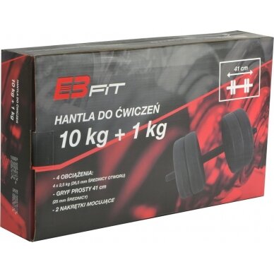 Keičiamo svorio hantelis EB Fit, 11kg (10+1) 10