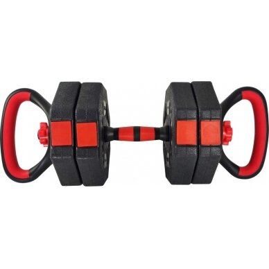 Keičiamo svorio hantelis EB Fit 2in1, 10kg