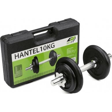 Keičiamo svorios hantelis EB Fit, 10kg 1