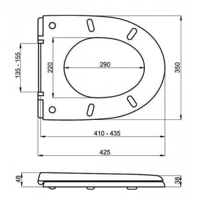 Klozeto dangtis MA-020AM 2