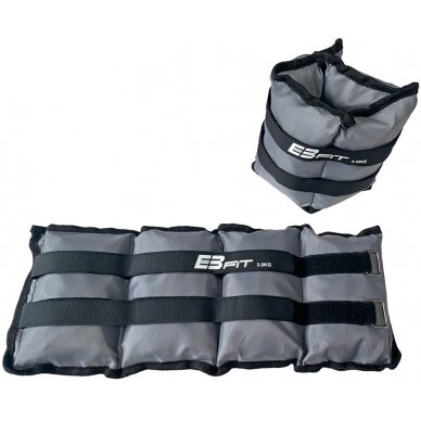 Kojų svoriai EB Fit, 2x3kg, pilki