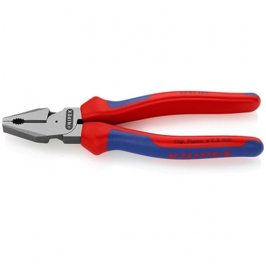 Kombinuotos didelės svertinės jėgos replės KNIPEX 0202 180 mm