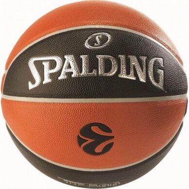 Krepšinio kamuolys Spalding NBA Eurolyga TF-500 84-002Z, vidaus / lauko žaidimui - 7